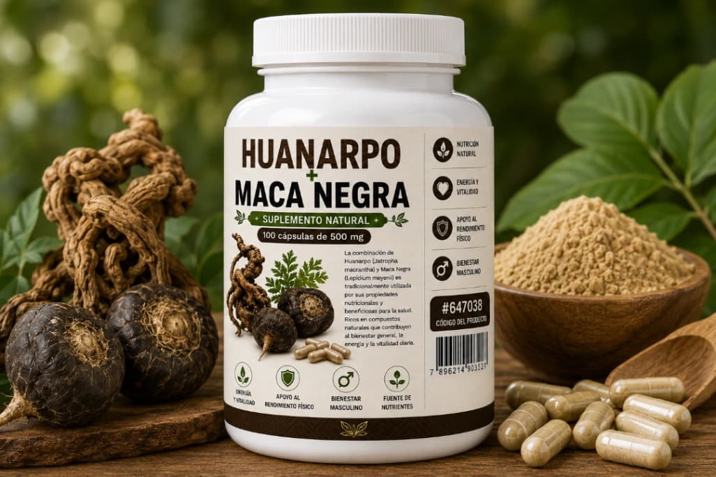 Huanarpo+Maca Negra 100 cápsulas
